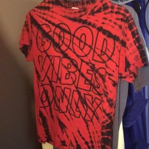 Good vibes t shirt/ tie die